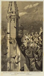 The First of May at Oxford, the Choir of Magdalen College Welcoming the Rising Sun with a Hymn