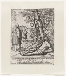 A Priest and a Levite Pass By and Leave the Wounded Traveler (Parable of the Good Samaritan)