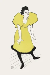 Portrait of Comedienne Polaire on Stage (1895)