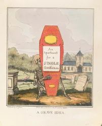 A Grave Idea: An Apartment for a Single Gentleman, pub. 1828