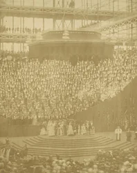 Queen Victoria Presiding at the Reopening of the Reconstructed Crystal Palace at Sydenham