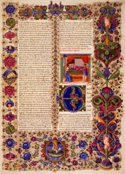 Incipit from first Book of Kings, from Volume I of Bible of Borso d