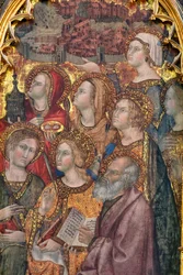 Various Saints Adoring the Madonna, Triptych of the Assumption