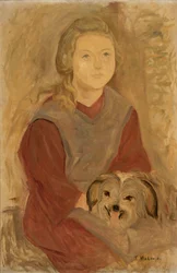 Girl with a dog