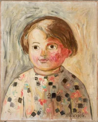 Girl with a Rosy Cheek