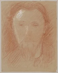 Portrait Study of a Young Bearded Man
