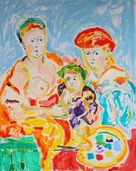 Colorful Family Portrait