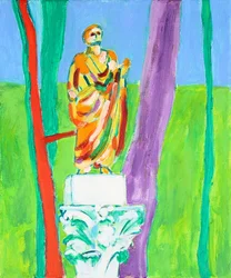 Colorful Garden Statue