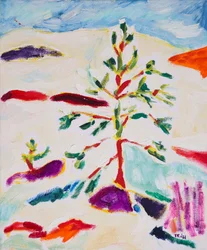 Colorful Winter Tree