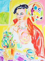Vibrant Artist Portrait