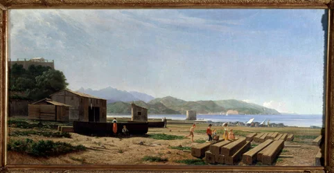 View of the Bay of La Spezia, Italy
