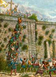 Assault by the Portuguese on the Walls of Aden
