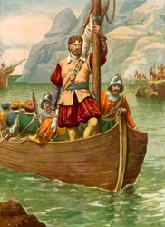 Giovanni da Verrazzano on the River Hudson