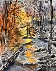 Autumn Winter Stream