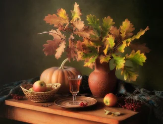 Autumn Pumpkin Still Life