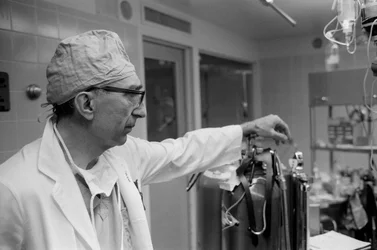 Dr. Michael DeBakey, Cardiovascular Surgeon, at Texas Medical Center