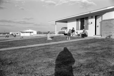 Suburban home of a mine worker near the Morenci mine for Phelps Dodge Smelter Douglas Arizona