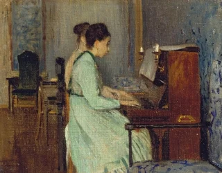 Piano lesson, c.1868
