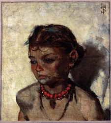 Young Girl with Coral Necklace