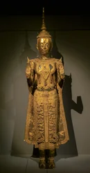 Buddha Parade Making the Gesture of the Absence of Fear with Both Hands