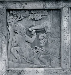 One of a Series of Reliefs Depicting the Ramakien (Ramayana)