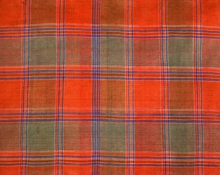 Plaid pattern fabric, Surin, Thailand