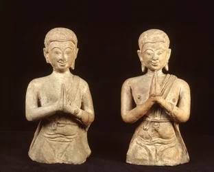 Praying terracotta figurines, Sukhothai period
