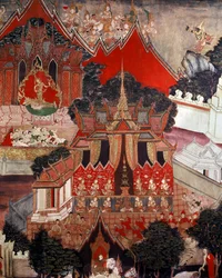 Scenes from the life of Buddha, mid 19th century