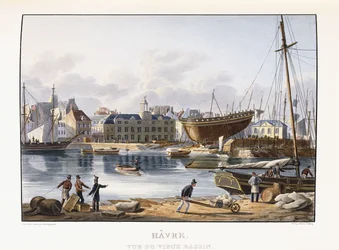Le Havre, seen from the old dock, 1823-1826