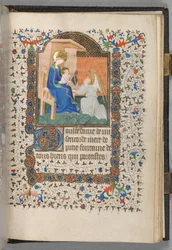 Book of Hours Use of Paris: Madonna and Child with Angel