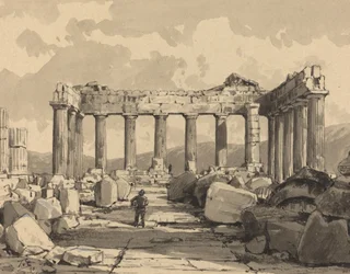 Parthenon, Inside, 1890
