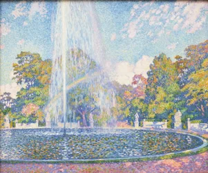 Fountain in the Park of Sanssouci Palace near Potsdam