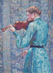 Marie-Anne Weber Playing the Violin
