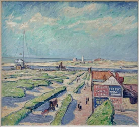 View of the Harbor Entrance in Nieuport