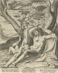 Sleeping Venus and Cupid