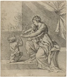 Mary with Christ and John the Baptist