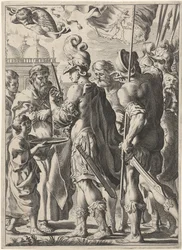 Alexander the Great Cutting the Gordian Knot, 17th century
