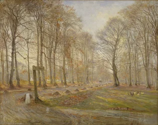 Late Autumn Day in the Jægersborg Deer Park, North of Copenhagen