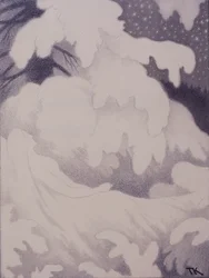 Sleeping woman in pearls and linen