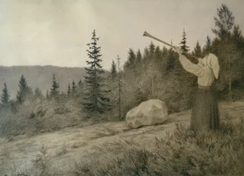 Up Under the Mountain Sounds a Woodwind Instrument