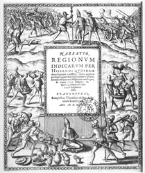Bartholome de Las Casas Condemning the Cruel Treatment of the Indians by the Conquistadors