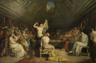 The Tepidarium, "room where the women of Pompeii came to rest and dry themselves after leaving the bath"