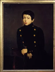 Portrait of Ernest Chasseriau, Pupil of the Naval School of Brest, Brother of the Artist (1836)