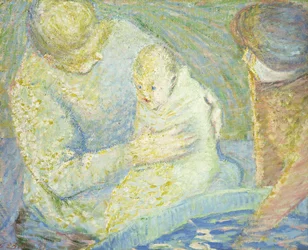 The Child Bathing