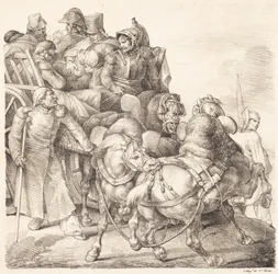 Cart Filled with Wounded Soldiers