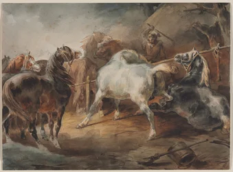 Fighting Horses, c.1820