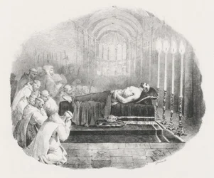 William the Conqueror Lying in State at the Church of the Abbey St. Georges de Boscherville