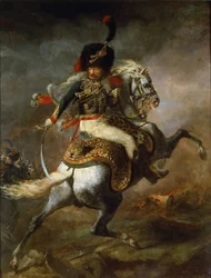 Officer of Hunters on Horseback of the Imperial Guard Charge
