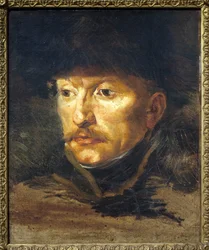 Portrait of Lieutenant Dieudonne. Painting by Theodore Gericault