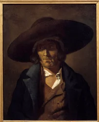 Portrait of Man Called the Vendeen. Painting by Theodore Gericault (1791-1824) 19th Century